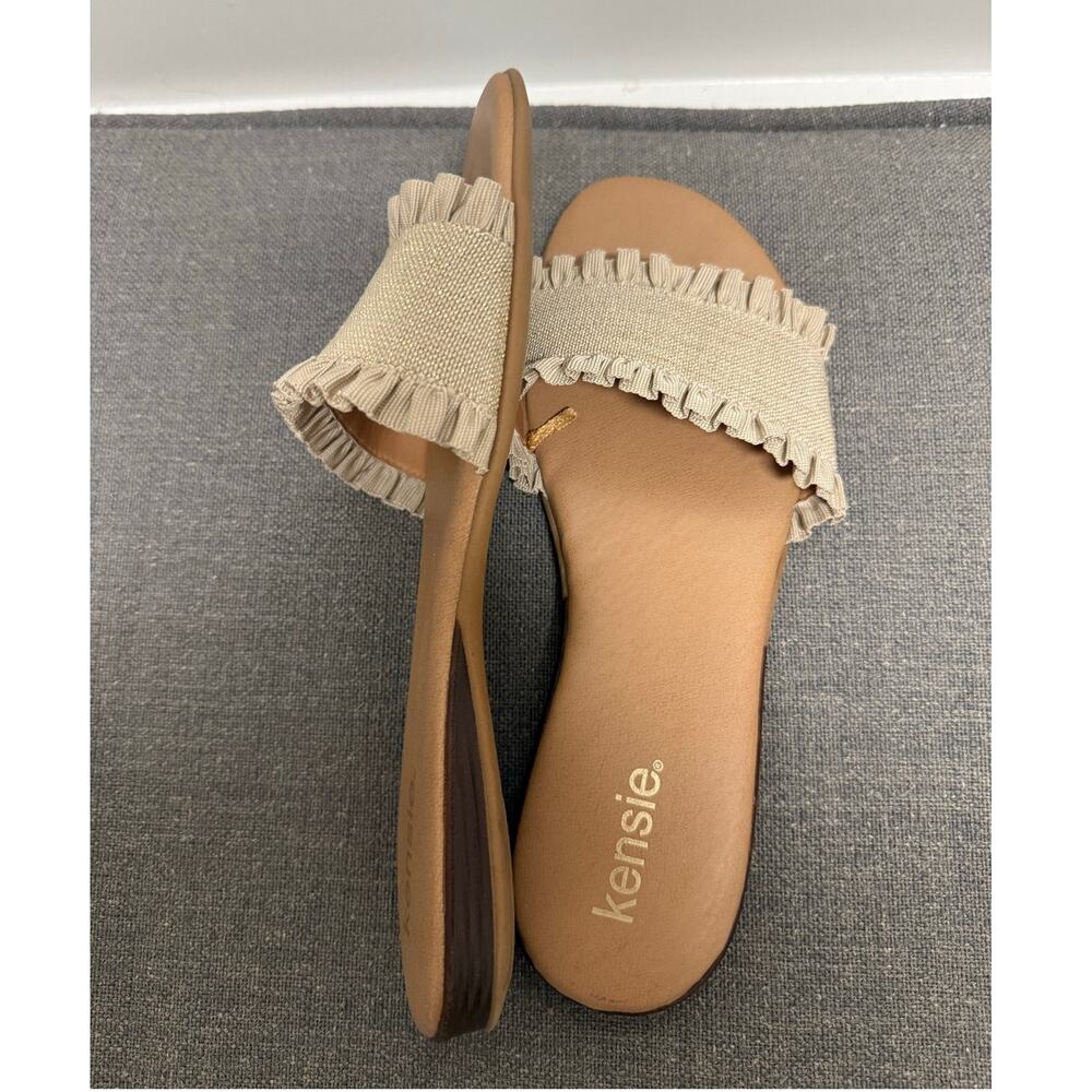 Kensie Slip On Slides Sandals Shoes Tan Women  Size 8 1/2   8.5